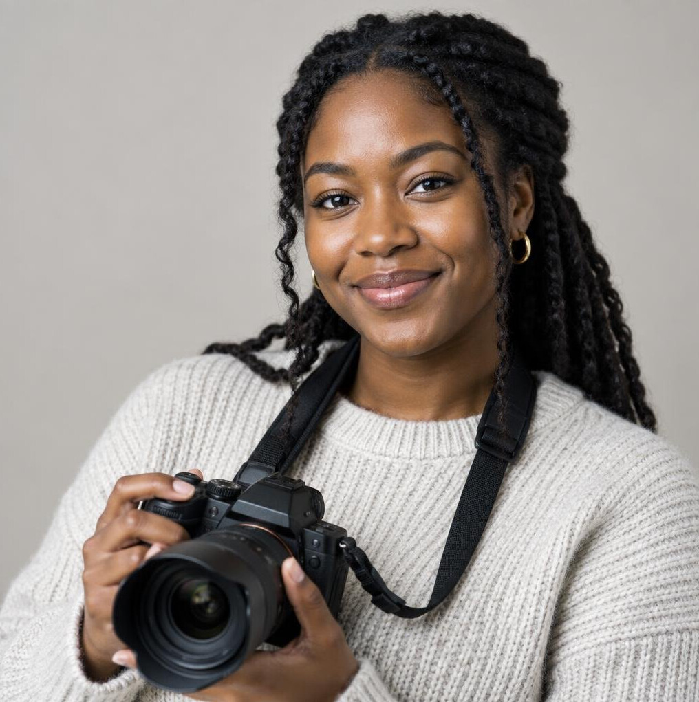 Portrait of a woman documentary photographer